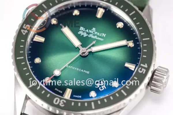 Blancpain Fifty Fathoms Bathyscaphe GF 1:1 Best Edition SS Case Sail-canvas Strap A1315