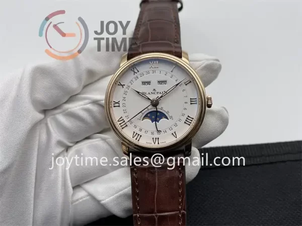 Blancpain Villeret Complicated Function APS 1:1 Best Edition RG Case Leather Strap A6654