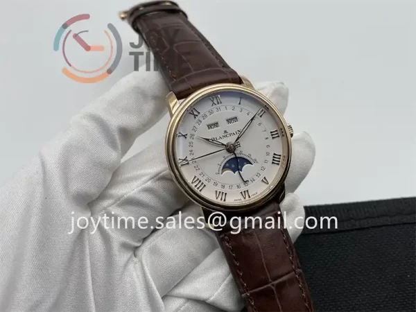 Blancpain Villeret Complicated Function APS 1:1 Best Edition RG Case Leather Strap A6654