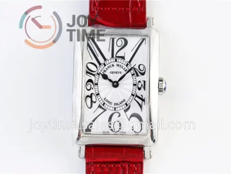 Franck Muller Long Island Ladies GF 1:1 Best Edition SS Case Leather Strap Ronda Quartz （4 Colors）