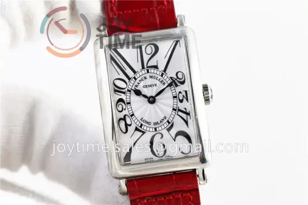 Franck Muller Long Island Ladies GF 1:1 Best Edition SS Case Leather Strap Ronda Quartz （4 Colors）