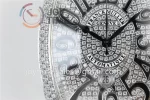 Franck Muller Casablanca GF 1:1 Best Edition SS Case Full Diamonds Leather Strap A2824