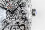 Franck Muller Casablanca GF 1:1 Best Edition SS Case Full Diamonds Leather Strap A2824