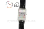 Franck Muller Long Island Ladies GF 1:1 Best Edition SS Case Full Diamond Leather Strap Ronda Quartz