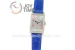 Franck Muller Long Island Ladies GF 1:1 Best Edition SS Case Full Diamond Leather Strap Ronda Quartz