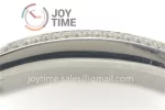 Franck Muller Long Island Ladies GF 1:1 Best Edition SS Case Full Diamond Leather Strap Ronda Quartz