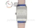 Franck Muller Long Island Ladies GF 1:1 Best Edition SS Case Full Diamond Leather Strap Ronda Quartz