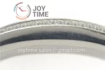 Franck Muller Long Island Ladies GF 1:1 Best Edition SS Case Full Diamond Leather Strap Ronda Quartz