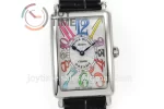 Franck Muller Long Island Ladies GF 1:1 Best Edition SS Case Leather Strap Ronda Quartz