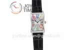 Franck Muller Long Island Ladies GF 1:1 Best Edition SS Case Leather Strap Ronda Quartz