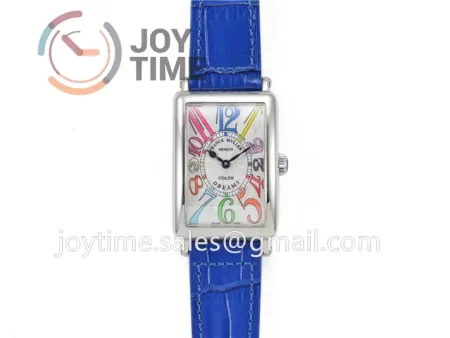 Franck Muller Long Island Ladies GF 1:1 Best Edition SS Case Leather Strap Ronda Quartz