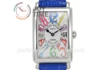 Franck Muller Long Island Ladies GF 1:1 Best Edition SS Case Leather Strap Ronda Quartz