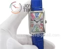 Franck Muller Long Island Ladies GF 1:1 Best Edition SS Case Leather Strap Ronda Quartz