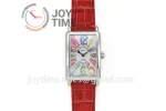 Franck Muller Long Island Ladies GF 1:1 Best Edition SS Case Leather Strap Ronda Quartz