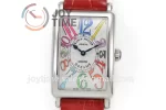 Franck Muller Long Island Ladies GF 1:1 Best Edition SS Case Leather Strap Ronda Quartz