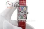 Franck Muller Long Island Ladies GF 1:1 Best Edition SS Case Leather Strap Ronda Quartz