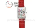 Franck Muller Long Island Ladies GF 1:1 Best Edition SS Case Leather Strap Ronda Quartz