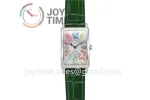 Franck Muller Long Island Ladies GF 1:1 Best Edition SS Case Leather Strap Ronda Quartz