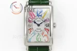 Franck Muller Long Island Ladies GF 1:1 Best Edition SS Case Leather Strap Ronda Quartz