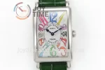 Franck Muller Long Island Ladies GF 1:1 Best Edition SS Case Leather Strap Ronda Quartz