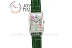 Franck Muller Long Island Ladies GF 1:1 Best Edition SS Case Leather Strap Ronda Quartz