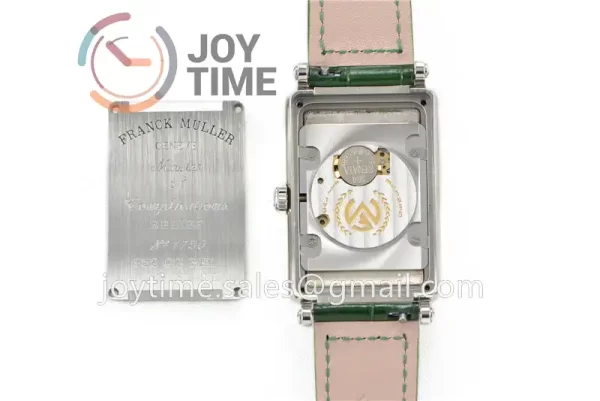 Franck Muller Long Island Ladies GF 1:1 Best Edition SS Case Leather Strap Ronda Quartz