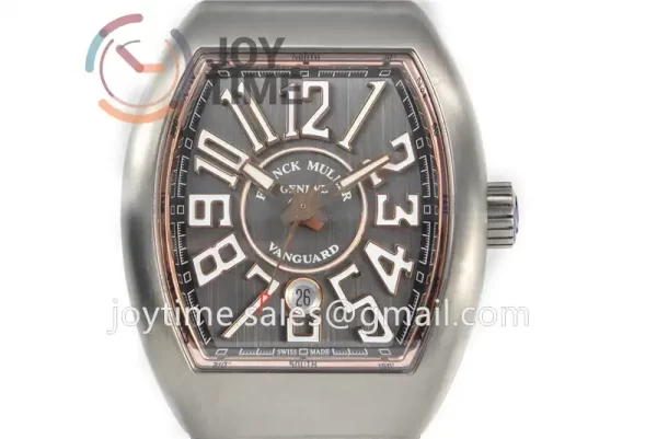 Franck Muller Vanguard V45 GF 1:1 Best Edition Titanium Case Rubber Strap A2824