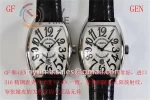 Franck Muller Casablanca GF 1:1 Best Edition SS Case Leather Strap A2824