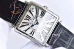 Franck Muller Master Square GF 1:1 Best Edition SS Case Leather Strap Ronda Quartz