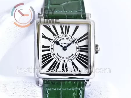 Franck Muller Master Square GF 1:1 Best Edition SS Case Leather Strap Ronda Quartz