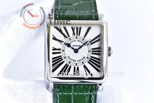 Franck Muller Master Square GF 1:1 Best Edition SS Case Leather Strap Ronda Quartz