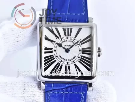 Franck Muller Master Square GF 1:1 Best Edition SS Case Leather Strap Ronda Quartz