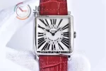 Franck Muller Master Square GF 1:1 Best Edition SS Case Leather Strap Ronda Quartz