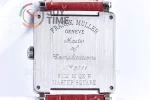 Franck Muller Master Square GF 1:1 Best Edition SS Case Leather Strap Ronda Quartz