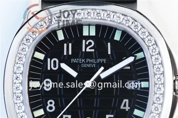 Patek Philippe Aquanaut 5067 1:1 Best Edition SS Case Diamond Bezel Rubber Strap Quartz