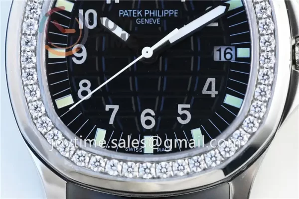 Patek Philippe Aquanaut 5067 1:1 Best Edition SS Case Diamond Bezel Rubber Strap Quartz