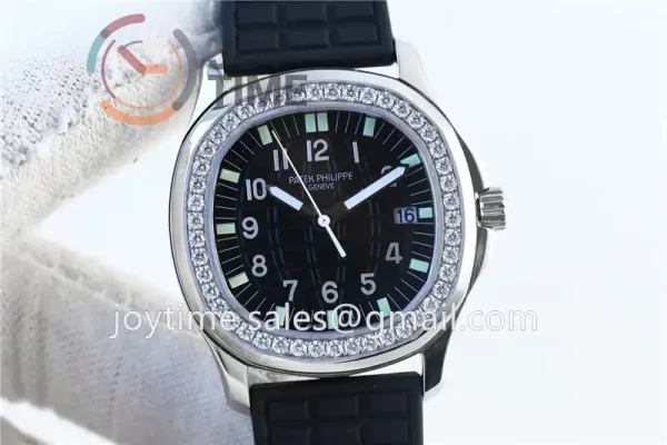 Patek Philippe Aquanaut 5067 1:1 Best Edition SS Case Diamond Bezel Rubber Strap Quartz