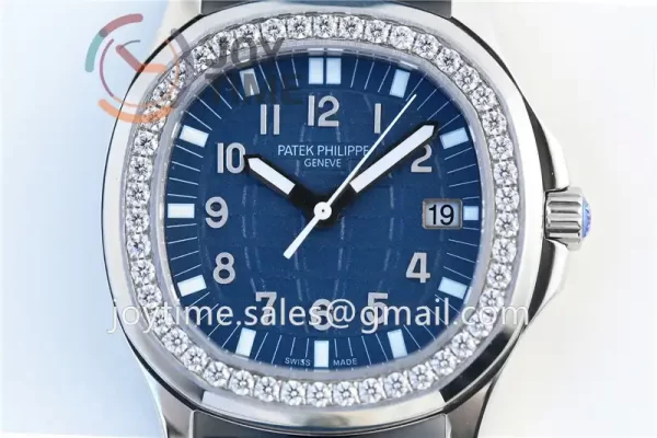 Patek Philippe Aquanaut 5067 1:1 Best Edition SS Case Diamond Bezel Rubber Strap Quartz