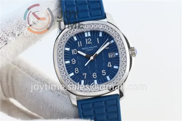 Patek Philippe Aquanaut 5067 1:1 Best Edition SS Case Diamond Bezel Rubber Strap Quartz