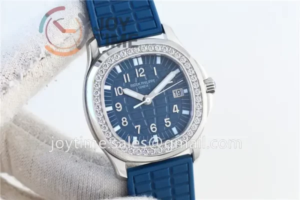 Patek Philippe Aquanaut 5067 1:1 Best Edition SS Case Diamond Bezel Rubber Strap Quartz