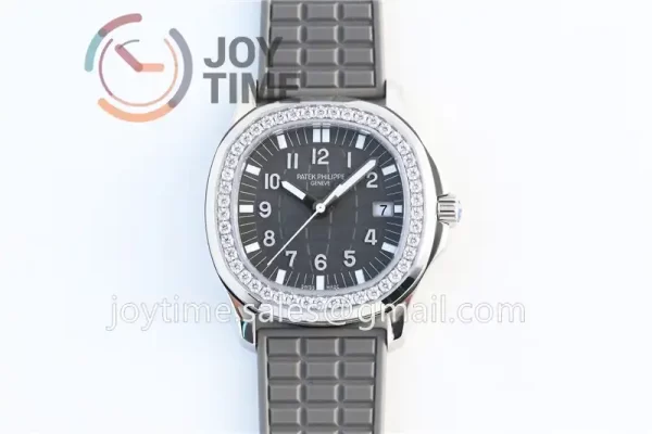 Patek Philippe Aquanaut 5067 1:1 Best Edition SS Case Diamond Bezel Rubber Strap Quartz