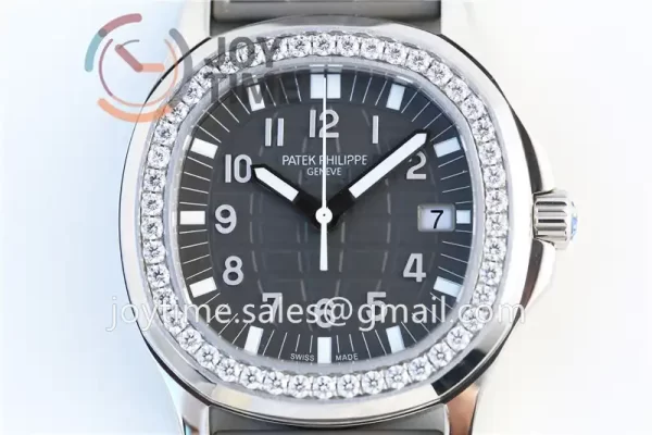 Patek Philippe Aquanaut 5067 1:1 Best Edition SS Case Diamond Bezel Rubber Strap Quartz