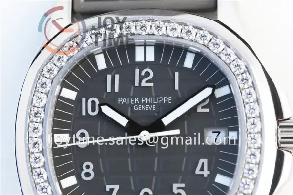 Patek Philippe Aquanaut 5067 1:1 Best Edition SS Case Diamond Bezel Rubber Strap Quartz