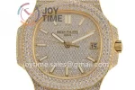 Patek Philippe Nautilus 5711 R8F 1:1 Best Edition Full Diamond YG Diamonds Bracelet  A324