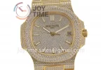 Patek Philippe Nautilus 5711 R8F 1:1 Best Edition Full Diamond YG Diamonds Bracelet  A324