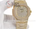 Patek Philippe Nautilus 5711 R8F 1:1 Best Edition Full Diamond YG Diamonds Bracelet  A324