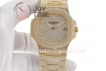 Patek Philippe Nautilus 5711 R8F 1:1 Best Edition Full Diamond YG Diamonds Bracelet  A324