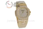 Patek Philippe Nautilus 5711 R8F 1:1 Best Edition Full Diamond YG Diamonds Bracelet  A324