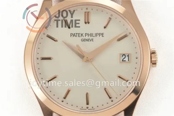 Patek Philippe Calatrava 5296R ZF 1:1 Best Edition RG Case Leather Strap A324