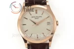 Patek Philippe Calatrava 5296R ZF 1:1 Best Edition RG Case Leather Strap A324